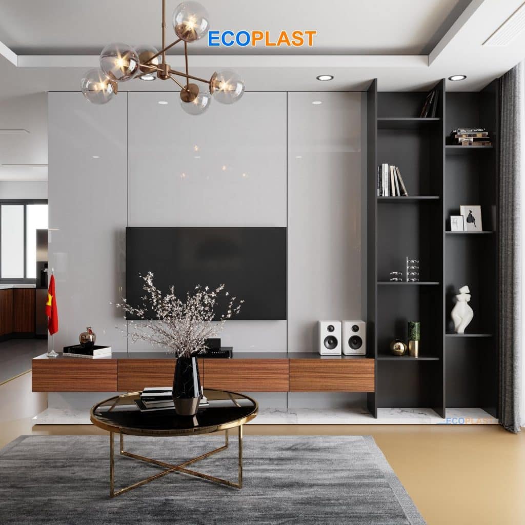 Kệ Tivi Nhựa Ecoplast - TIDV13 - Tấm Nhựa Ecoplast