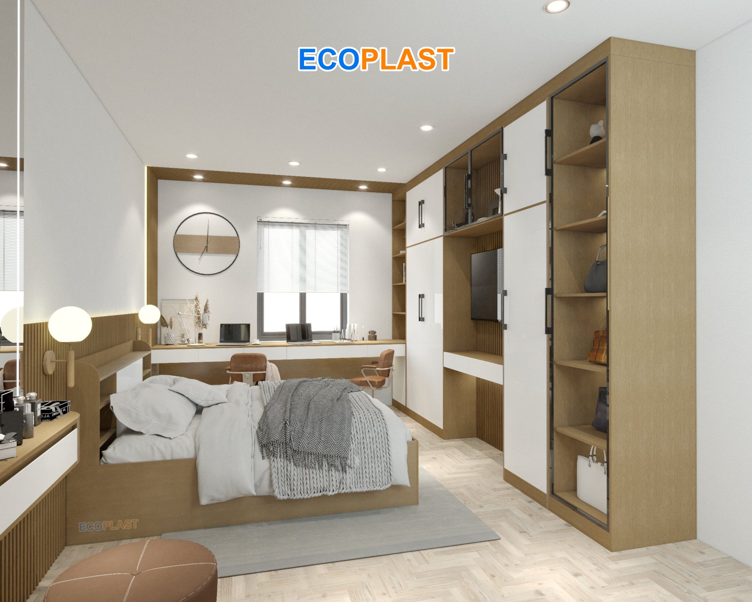 Hình ảnh công trình tấm nhựa nội thất Ecoplast Luxury - Lux 24