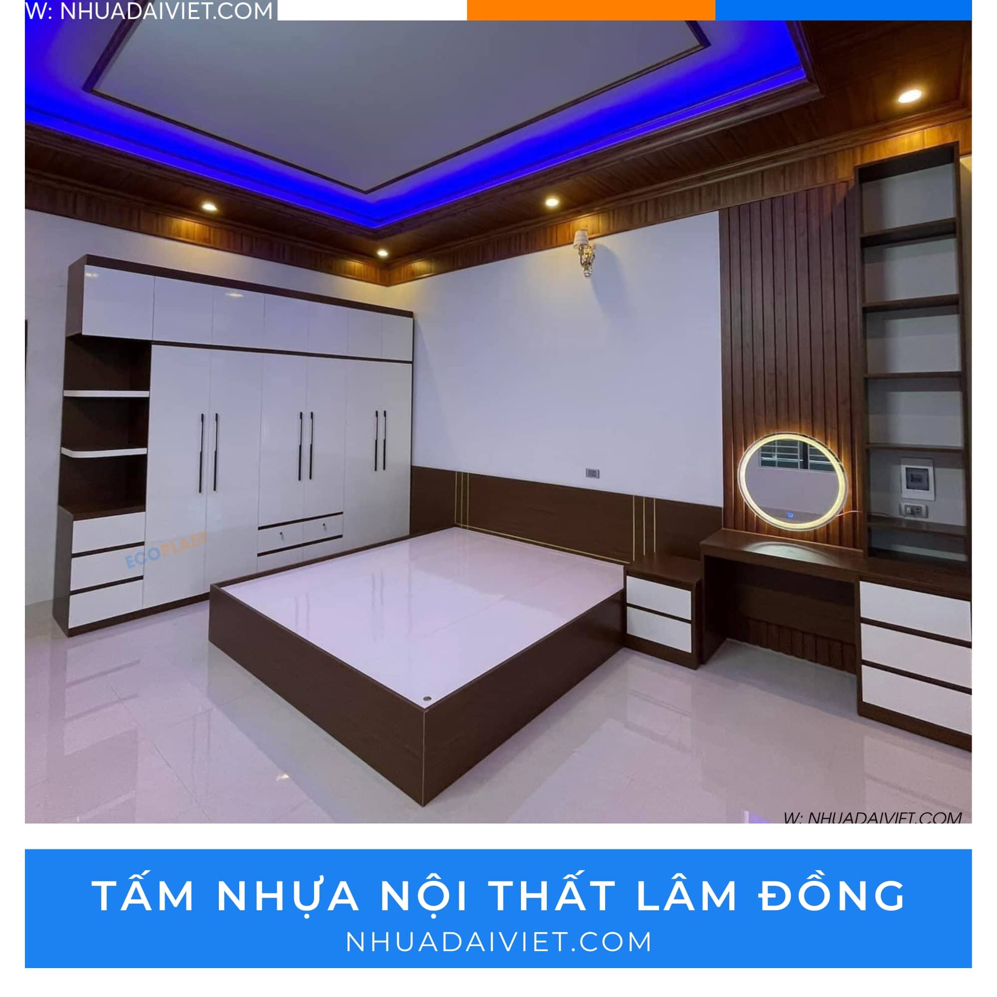 Tấm nhựa nội thất Lâm Đồng chống ẩm mốc tốt 19 anh thuc te thi cong tam nhua ecoplast lam dong