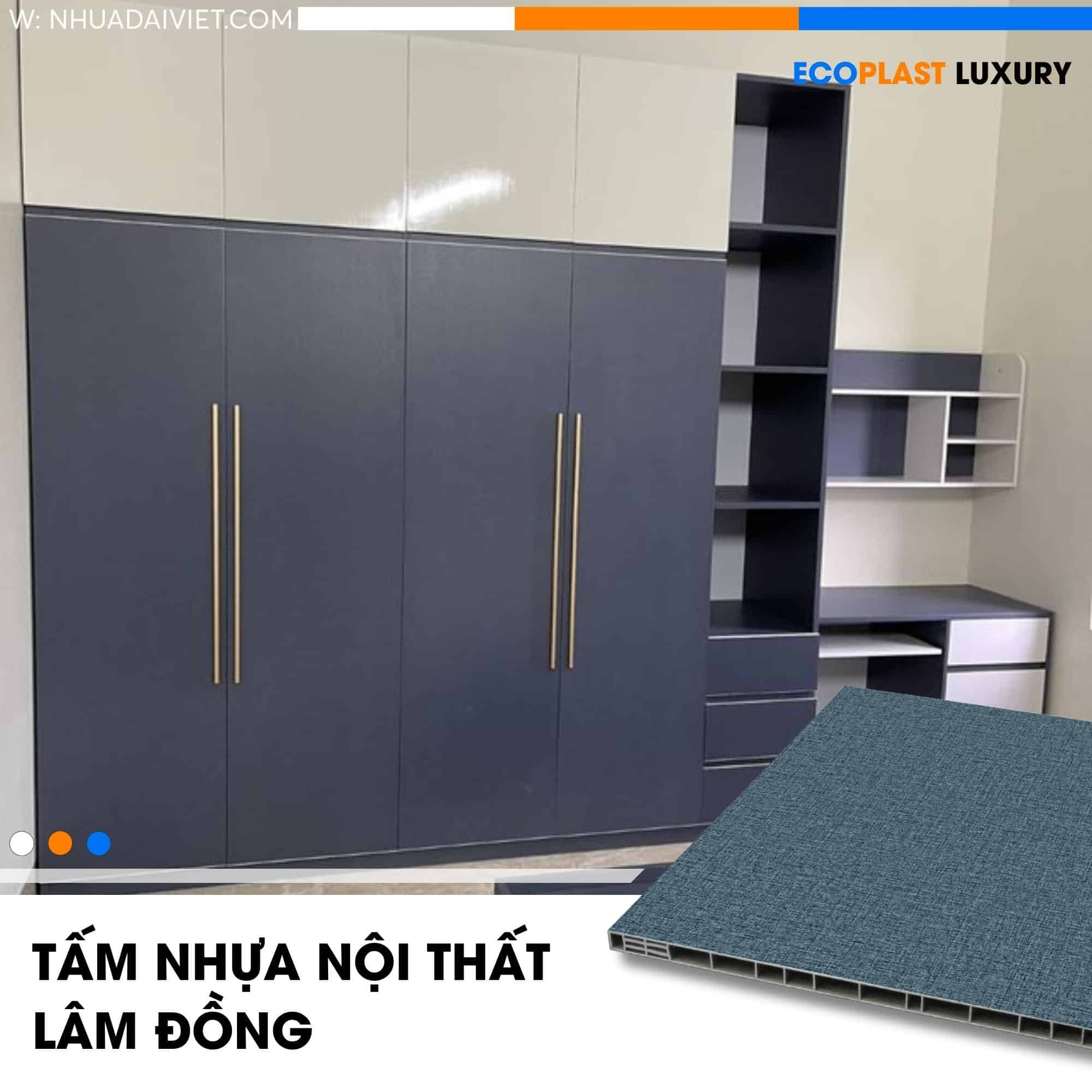 Tấm nhựa nội thất Lâm Đồng chống ẩm mốc tốt 7 tam nhua noi that ecoplast luxury lam dong