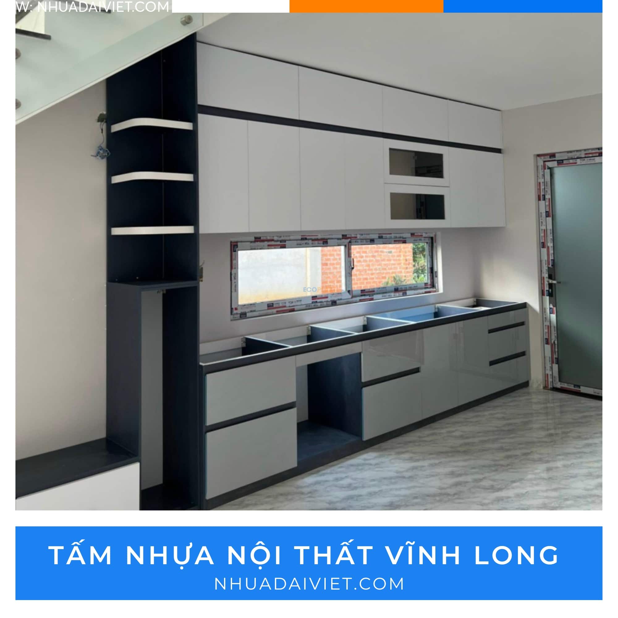 thi cong phong bep bang tam nhua noi that ecoplast vinh long