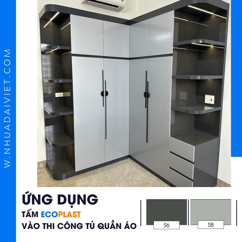 Tủ Quần Áo Ecoplast - TDV146