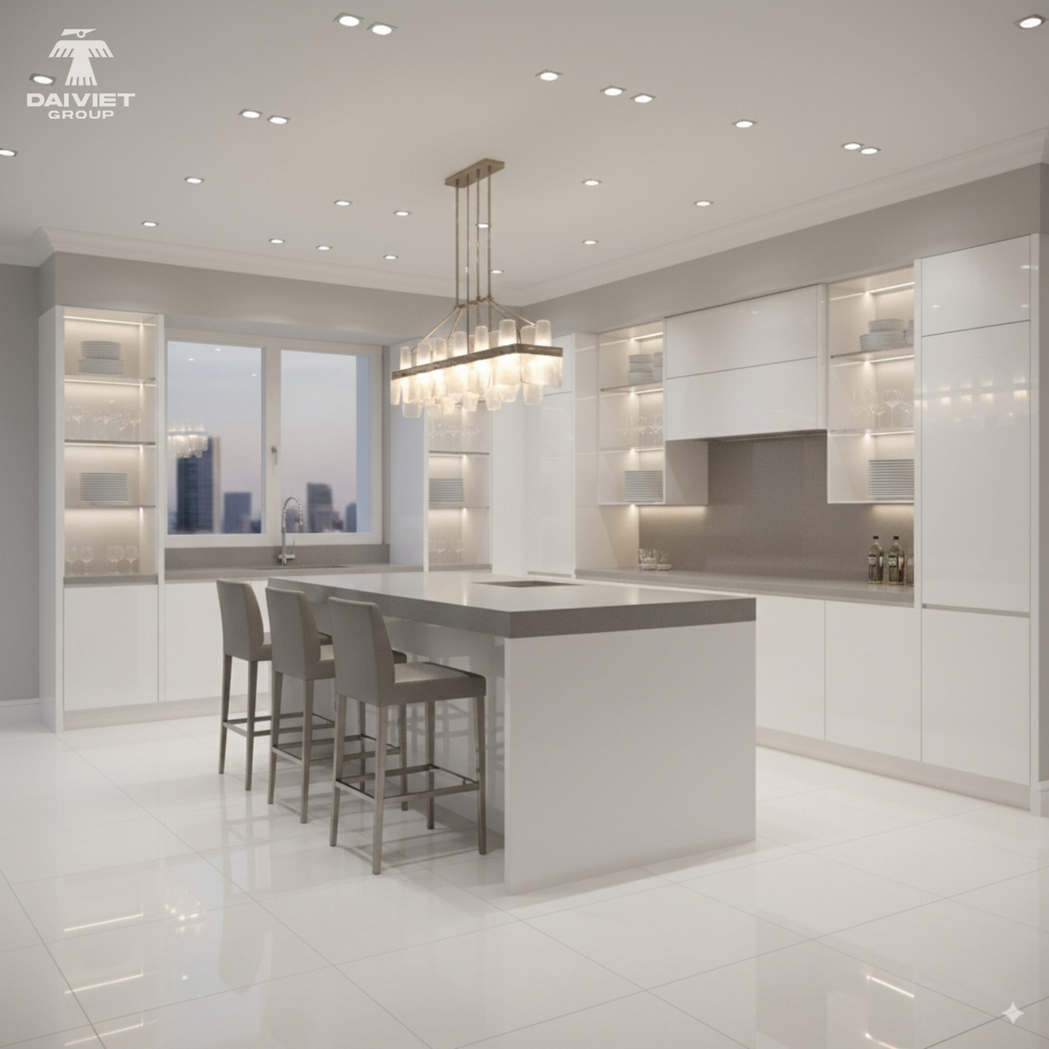 Mẫu tủ bếp nhựa chống mối mọt