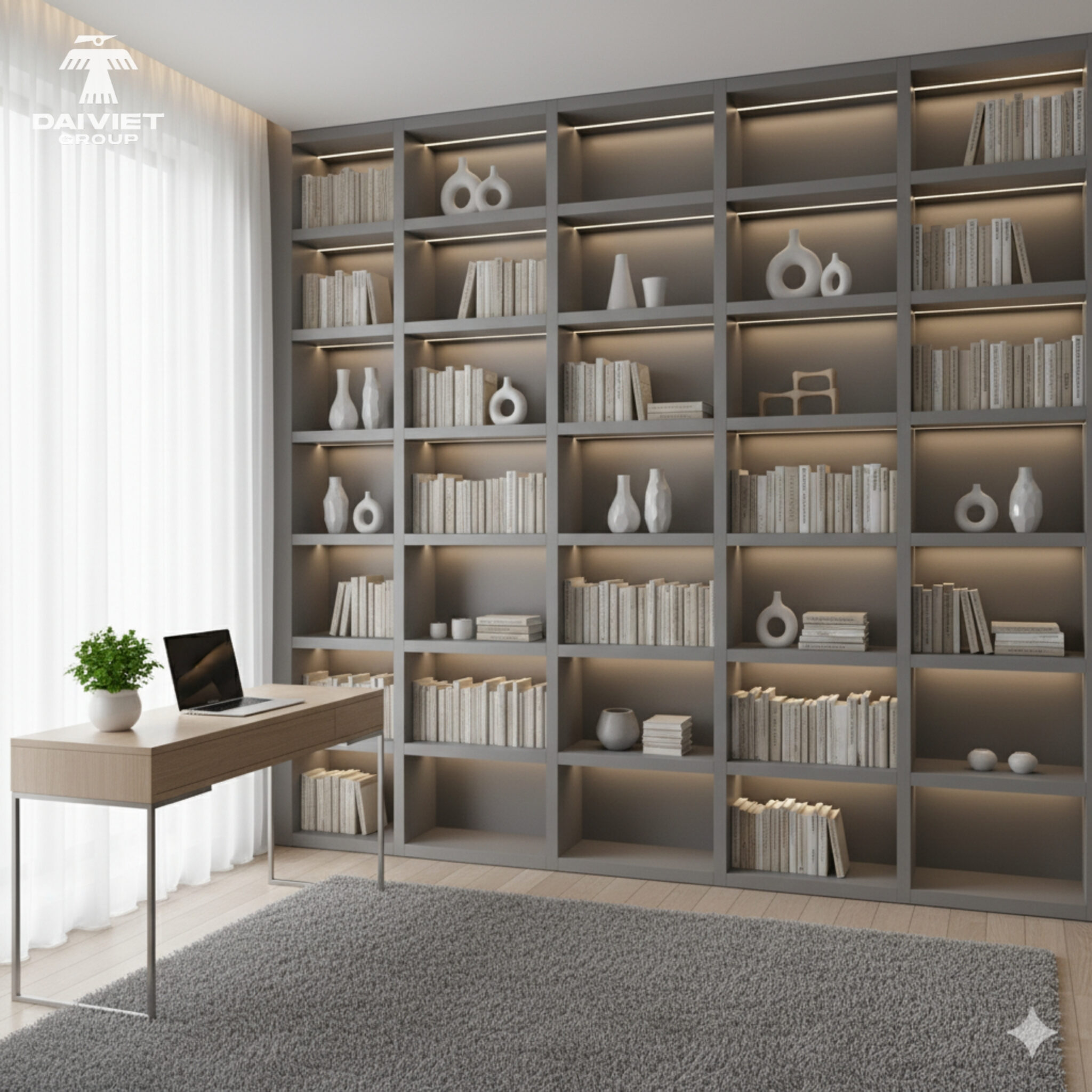 Tủ Sách Có Cửa Kính – Giải Pháp Bảo Quản & Trưng Bày Sang Trọng 5 Mẫu tủ sách vật liệu thân thiện